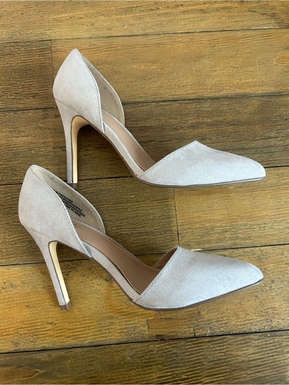 Abound Pointed D'Orsay Elegant Heels in Light Gray